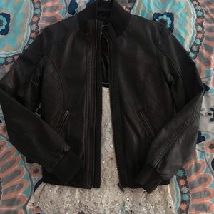 brown leather jacket, size medium!